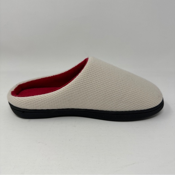 Rockdove Original Two-Tone Memory Foam Slippers Red White Kids Youth Size 5-6 - Picture 4 of 9